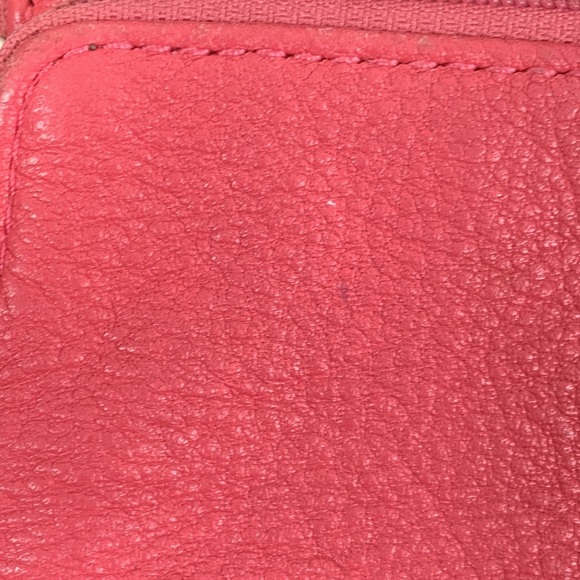 Coach Wristlet Wallet Womens Medium Pink Leather Clutch Purse Bag - Picture 6 of 16